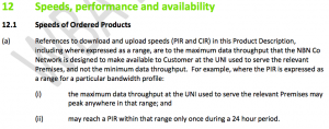 NBN Co outlines its speed performance criteria for Peak Information Rate (PIR)